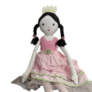 Pottery Barn Kids Pink and White Polka Dot Doll